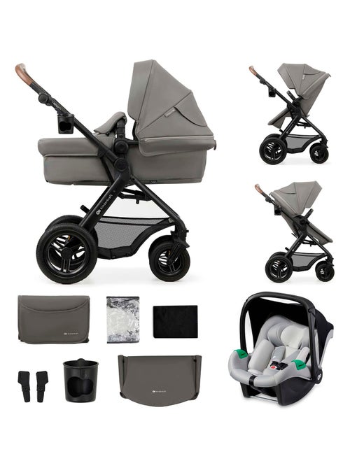 Poussette 3 en 1 Kinderkraft MOOV 2 AIR avec MINK PRO i-Size, Roues Gonflables et Travel System - Kiabi Poussette 3 en 1 Kinderkraft MOOV 2 AIR avec MINK PRO i-Size, Roues Gonflables et Travel System - Kiabi