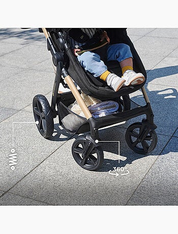 Poussette trio moov 2 modèle pratique et confortable