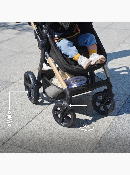 Poussette 3 en 1 Kinderkraft MOOV 2 avec Travel System, Siège Auto MINK PRO i-Size et Roues EVA - Kiabi Poussette 3 en 1 Kinderkraft MOOV 2 avec Travel System, Siège Auto MINK PRO i-Size et Roues EVA - Kiabi