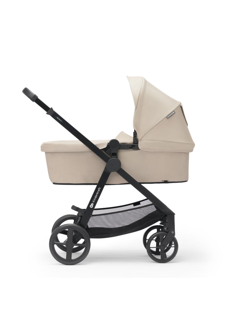 Poussette 3 en 1 Kinderkraft NEWLY avec Travel System, MINK PRO i-Size et Roues EVA Beige - Kiabi