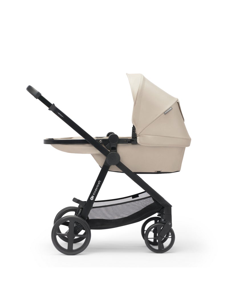 Poussette 3 en 1 Kinderkraft NEWLY avec Travel System, MINK PRO i-Size et Roues EVA Beige - Kiabi