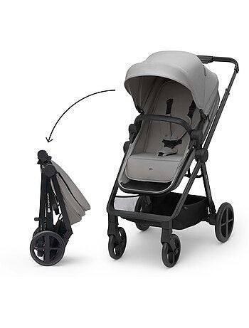 Poussette 4 en 1 Kinderkraft NEWLY avec Travel System, MINK PRO i-Size et Roues EVA
