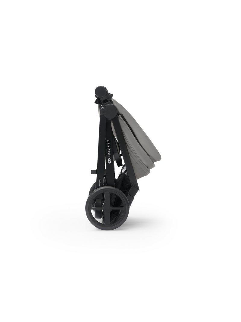 Poussette 3 en 1 Kinderkraft NEWLY avec Travel System, MINK PRO i-Size et Roues EVA Gris clair - Kiabi