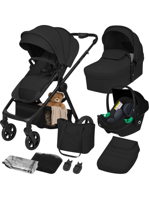 Poussette 3 en 1 LIONELO Greet - Pack poussette - Nacelle - Siège auto - Sac - Habillage pluie - Kiabi Poussette 3 en 1 LIONELO Greet - Pack poussette - Nacelle - Siège auto - Sac - Habillage pluie - Kiabi