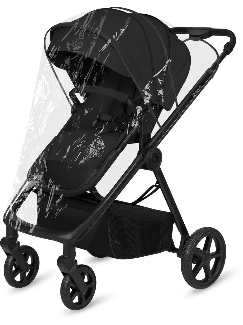 Poussette 3 en 1 LIONELO Greet - Pack poussette - Nacelle - Siège auto - Sac - Habillage pluie Noir - Kiabi