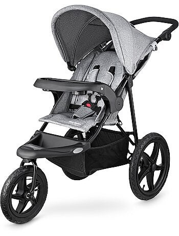 Poussette 3 roues pliable harnais 5 points max 15kg HyperMotion
