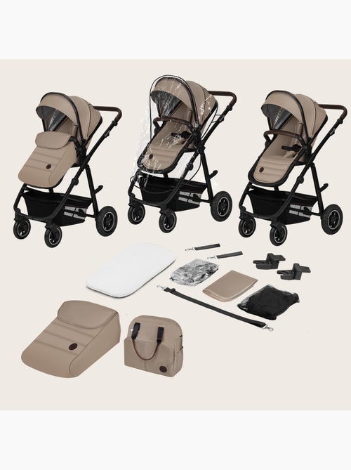 Poussette 3en1 LIONELO Amber - 0-22kg - Pack poussette, Nacelle, Cosi, Sac et accessoires - Kiabi Poussette 3en1 LIONELO Amber - 0-22kg - Pack poussette, Nacelle, Cosi, Sac et accessoires - Kiabi
