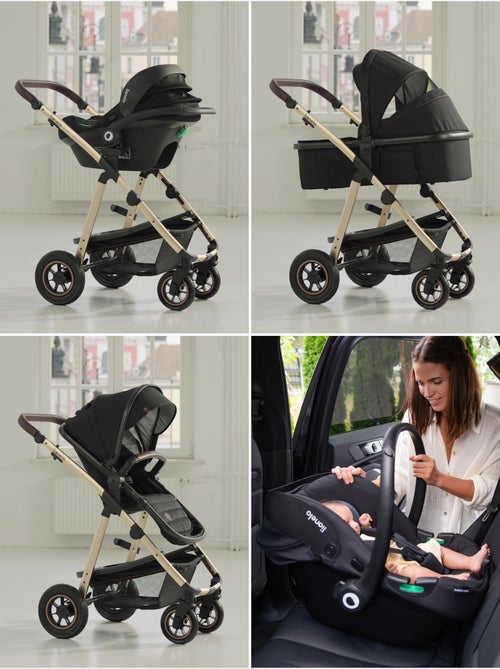 Poussette 3en1 LIONELO Amber - 0-22kg - Pack poussette, Nacelle, Cosi, Sac et accessoires - Kiabi