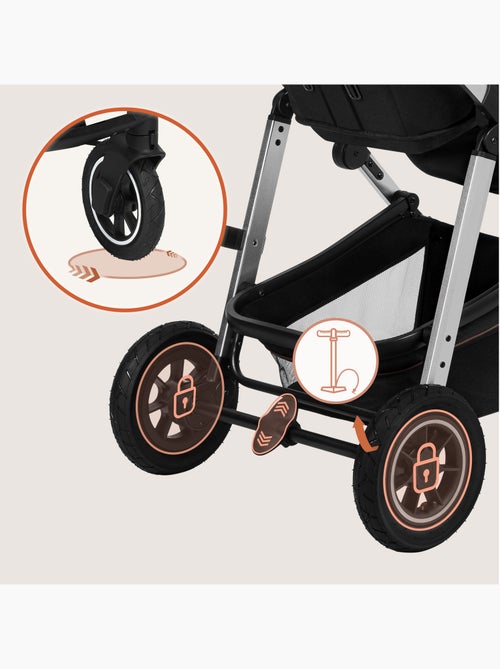 Poussette 3en1 LIONELO Amber - 0-22kg - Pack poussette, Nacelle, Cosi, Sac et accessoires - Kiabi