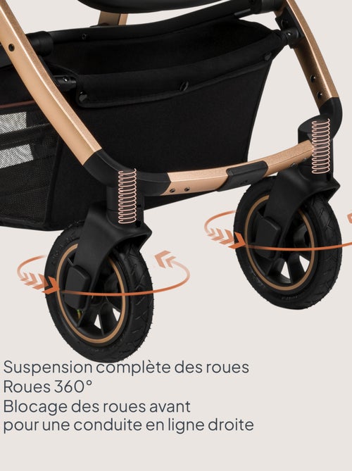 Poussette 3en1 LIONELO Amber - Grand roues - Pack Poussette, Nacelle, Cosi et accessoires - Kiabi