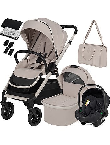 Poussette 3en1 LIONELO Layla - Pack poussette, Nacelle, Cosi et Accessoires - Jusqu'à 22kg