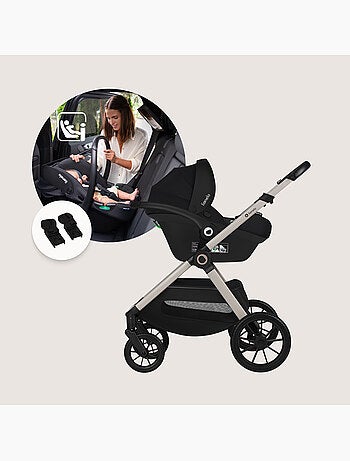 Poussette 3en1 LIONELO Layla - Pack poussette, Nacelle, Cosi et Accessoires - Jusqu'à 22kg