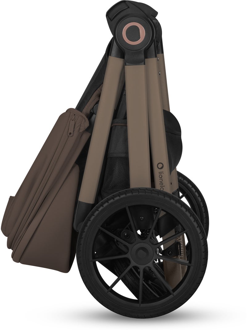 Poussette 3en1 LIONELO Layla - Pack poussette, Nacelle, Cosi et Accessoires - Jusqu'à 22kg Marron chocolat - Kiabi
