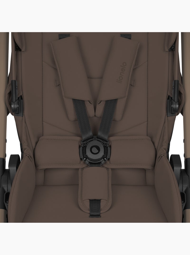 Poussette 3en1 LIONELO Layla - Pack poussette, Nacelle, Cosi et Accessoires - Jusqu'à 22kg Marron chocolat - Kiabi