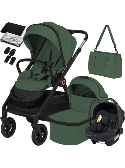 Poussette 3en1 LIONELO Layla - Pack poussette, Nacelle, Cosi et Accessoires - Jusqu'à 22kg - Kiabi Poussette 3en1 LIONELO Layla - Pack poussette, Nacelle, Cosi et Accessoires - Jusqu'à 22kg - Kiabi