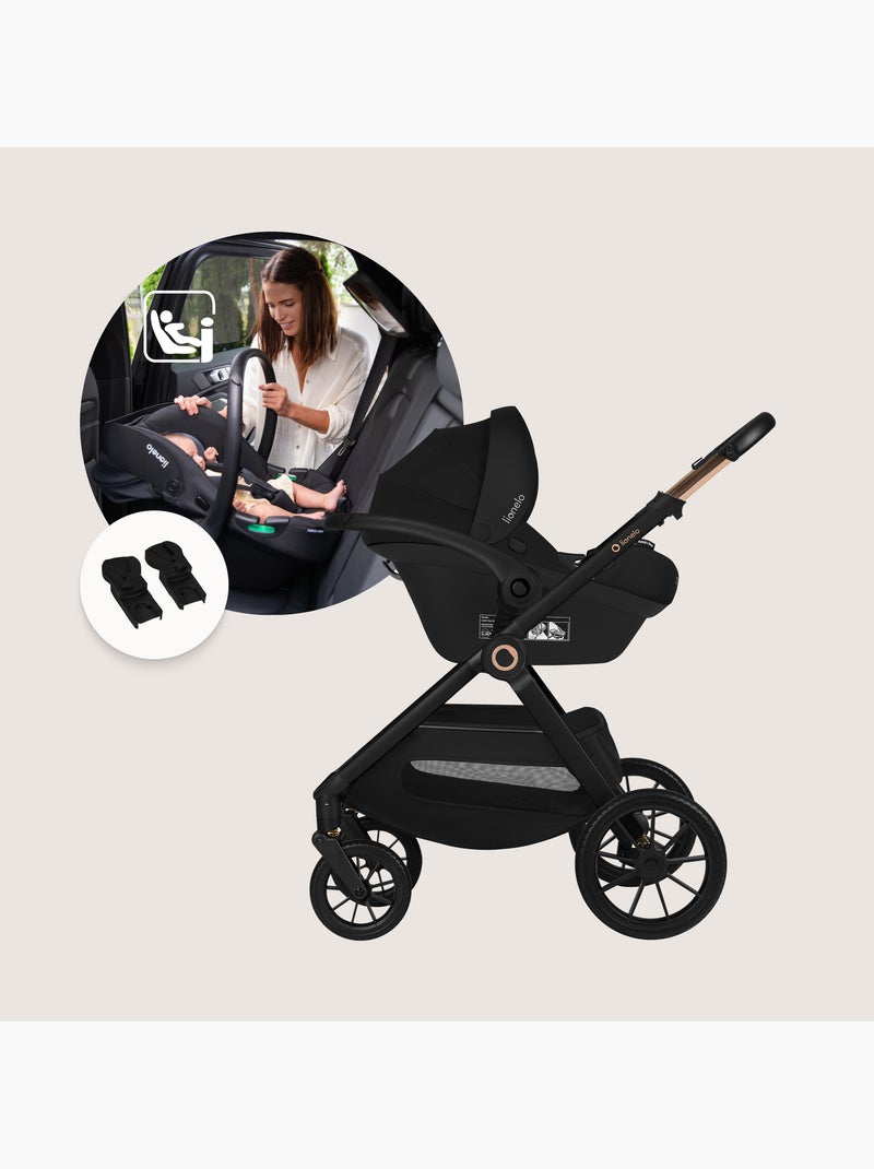 Poussette 3en1 LIONELO Layla - Pack poussette, Nacelle, Cosi et Accessoires - Jusqu'à 22kg Vert - Kiabi