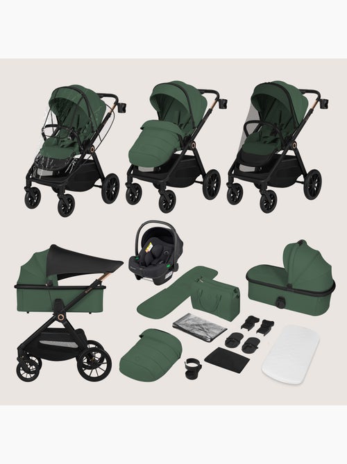 Poussette 3en1 LIONELO Layla - Pack poussette, Nacelle, Cosi et Accessoires - Jusqu'à 22kg - Kiabi Poussette 3en1 LIONELO Layla - Pack poussette, Nacelle, Cosi et Accessoires - Jusqu'à 22kg - Kiabi