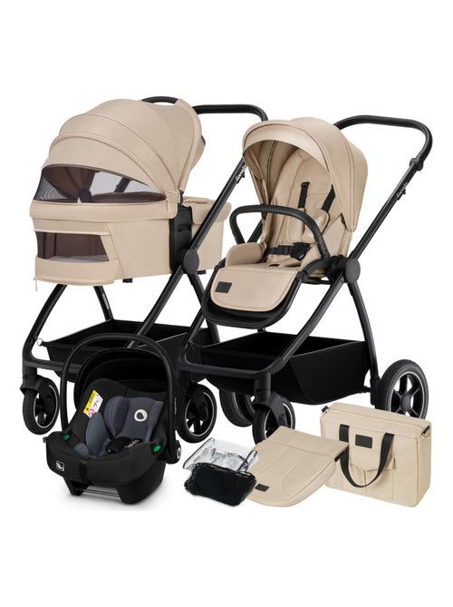 Poussette 3en1 LIONELO Meril - Pack poussette, Nacelle, Cosi, Sac et accessoires - Kiabi Poussette 3en1 LIONELO Meril - Pack poussette, Nacelle, Cosi, Sac et accessoires - Kiabi