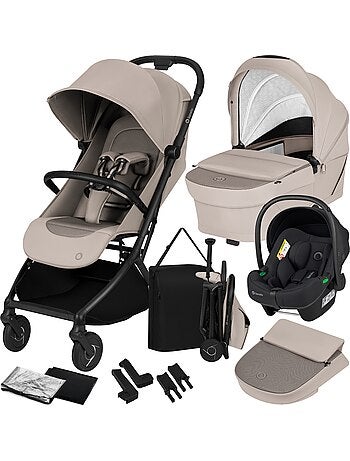 Poussette 3en1 LIONELO Sia - Ultra légère - Pack compacte - Nacelle - Siège auto - Accessoires