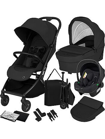 Poussette 3en1 LIONELO Sia - Ultra légère - Pack compacte - Nacelle - Siège auto - Accessoires