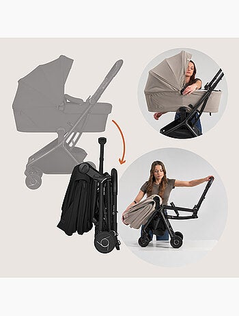 Poussette 3en1 LIONELO Sia - Ultra légère - Pack compacte - Nacelle - Siège auto - Accessoires