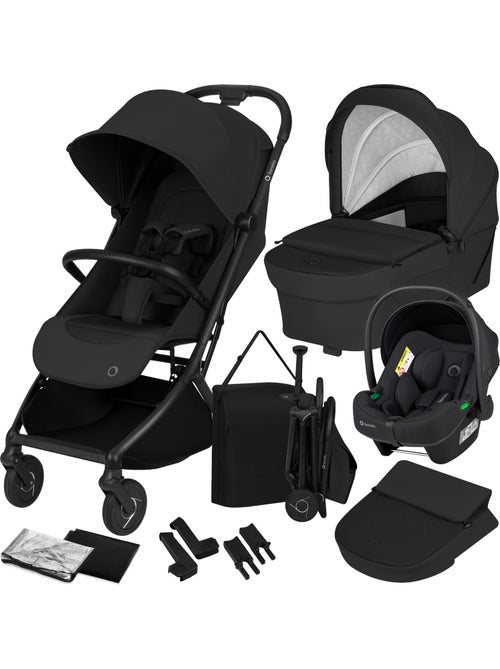 Poussette 3en1 LIONELO Sia - Ultra légère - Pack compacte - Nacelle - Siège auto - Accessoires - Kiabi Poussette 3en1 LIONELO Sia - Ultra légère - Pack compacte - Nacelle - Siège auto - Accessoires - Kiabi