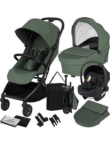 Poussette 3en1 LIONELO Sia - Ultra légère - Pack compacte - Nacelle - Siège auto - Accessoires