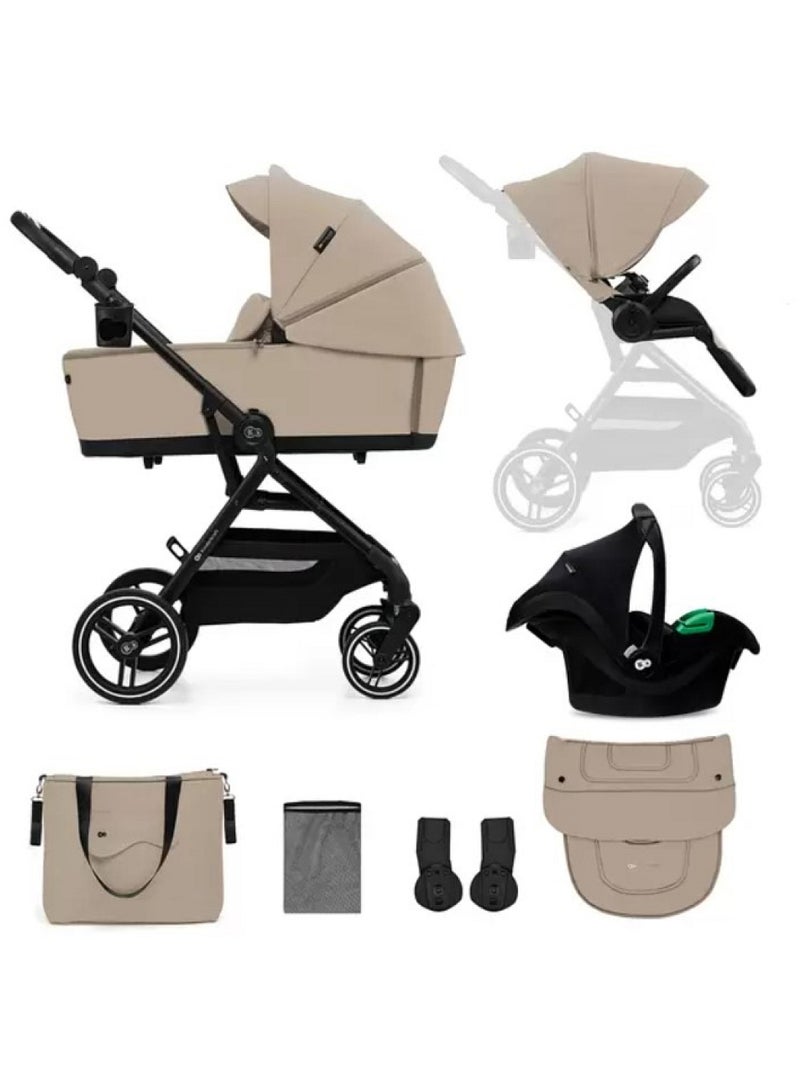 Poussette 3en1 YOXI Sand Beige Beige - Kiabi