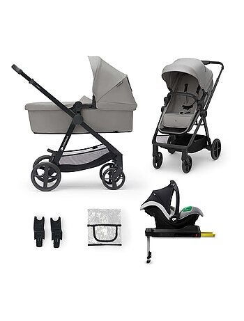 Poussette 4 en 1 Kinderkraft NEWLY avec Travel System, MINK PRO i-Size et Roues EVA