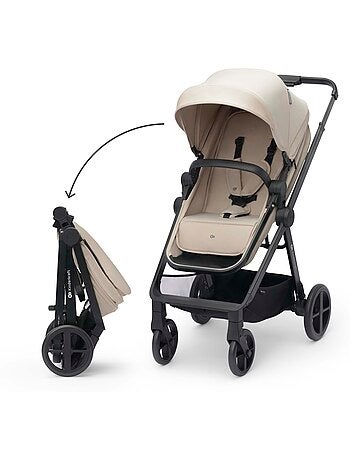 Poussette 4 en 1 Kinderkraft NEWLY avec Travel System, Siège Auto MINK PRO i-Size et Roues EVA