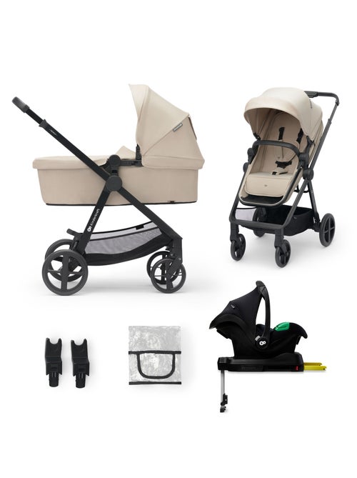 Poussette 4 en 1 Kinderkraft NEWLY avec Travel System, Siège Auto MINK PRO i-Size et Roues EVA - Kiabi Poussette 4 en 1 Kinderkraft NEWLY avec Travel System, Siège Auto MINK PRO i-Size et Roues EVA - Kiabi