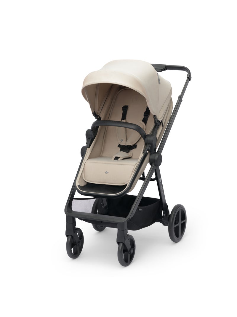 Poussette 4 en 1 Kinderkraft NEWLY avec Travel System, Siège Auto MINK PRO i-Size et Roues EVA Beige - Kiabi