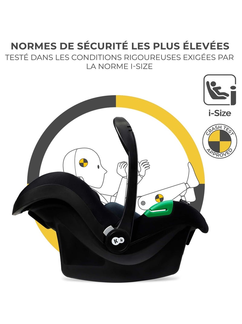 Poussette 4 en 1 Kinderkraft NEWLY avec Travel System, Siège Auto MINK PRO i-Size et Roues EVA Beige - Kiabi