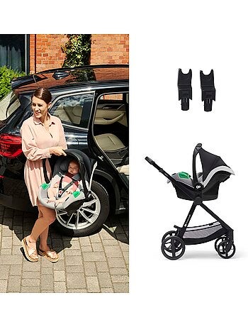 Poussette 4 en 1 Kinderkraft NEWLY avec Travel System, Siège Auto MINK PRO i-Size et Roues EVA