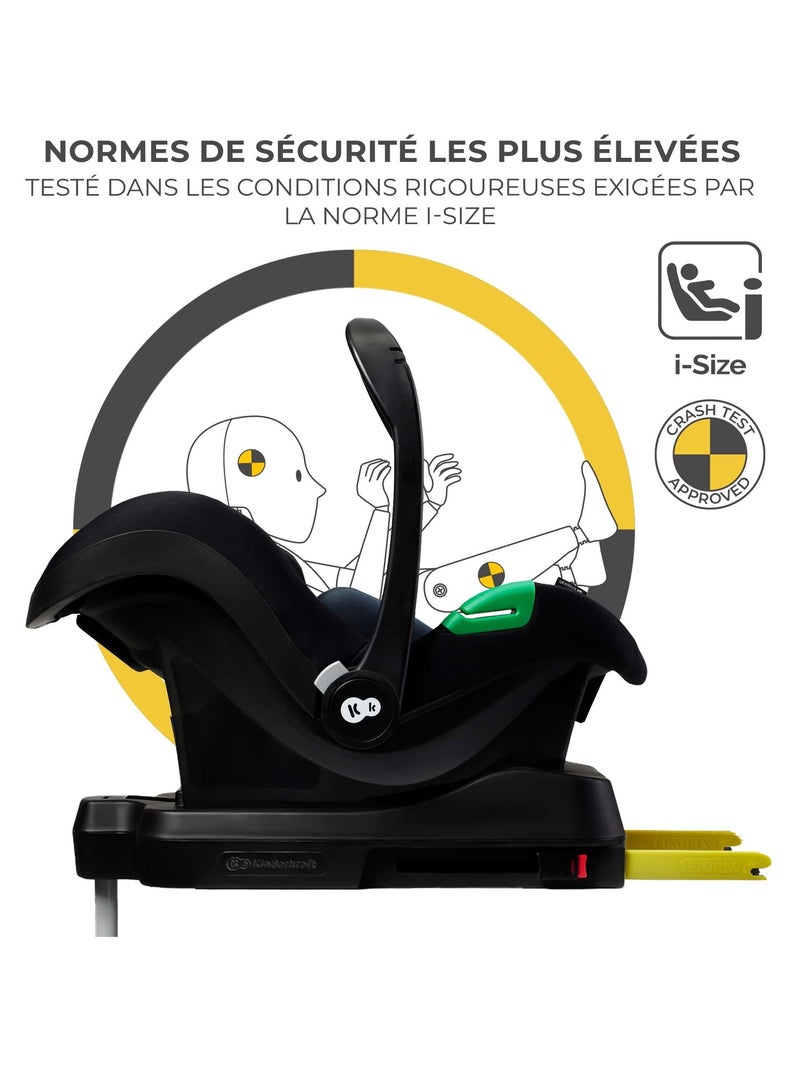 Poussette 4 en 1 Kinderkraft NEWLY avec Travel System, Siège Auto MINK PRO i-Size et Roues EVA Noir - Kiabi