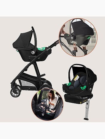 Poussette 4en1 LIONELO Bianka - Poussette + Nacelle + Siège-auto + Base ISOFIX 180°