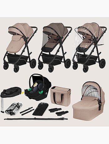 Poussette 4en1 LIONELO Bianka - Poussette + Nacelle + Siège-auto + Base ISOFIX 180°