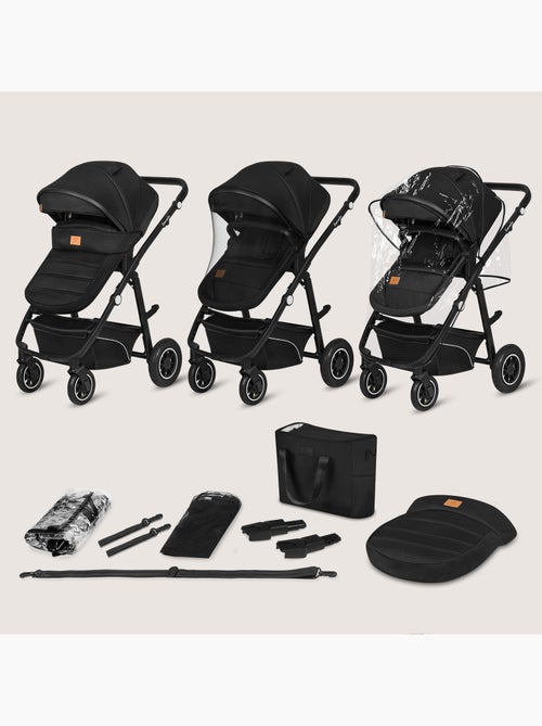 Poussette 4en1 LIONELO Bianka - Poussette + Nacelle + Siège-auto + Base ISOFIX 180° - Kiabi Poussette 4en1 LIONELO Bianka - Poussette + Nacelle + Siège-auto + Base ISOFIX 180° - Kiabi