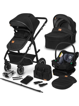 Poussette 4en1 LIONELO Bianka - Poussette + Nacelle + Siège-auto + Base ISOFIX