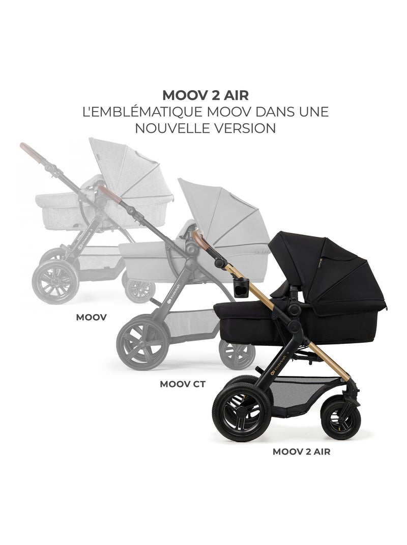 Poussette 4en1 moov 2 modèle pratique et confortable Noir - Kiabi