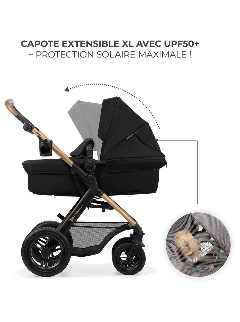Poussette 4en1 moov 2 modèle pratique et confortable Noir - Kiabi