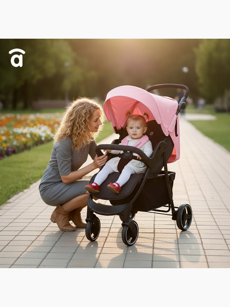 Poussette America 3 Asalvo Rose - Kiabi