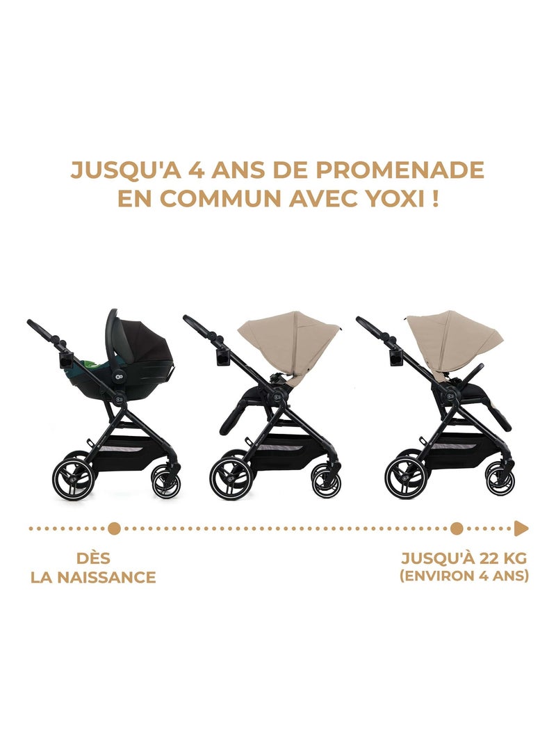 Poussette avec nacelle et accessoires Beige - Kiabi