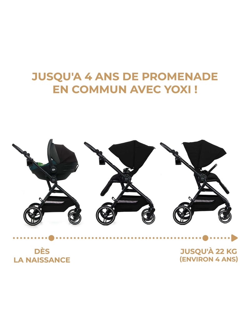 Poussette avec nacelle et accessoires Noir - Kiabi