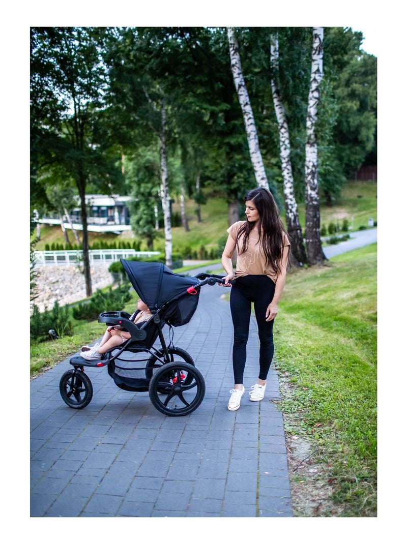 Poussette bébé 3 roues tout terrain pliable HyperMotion N/A - Kiabi