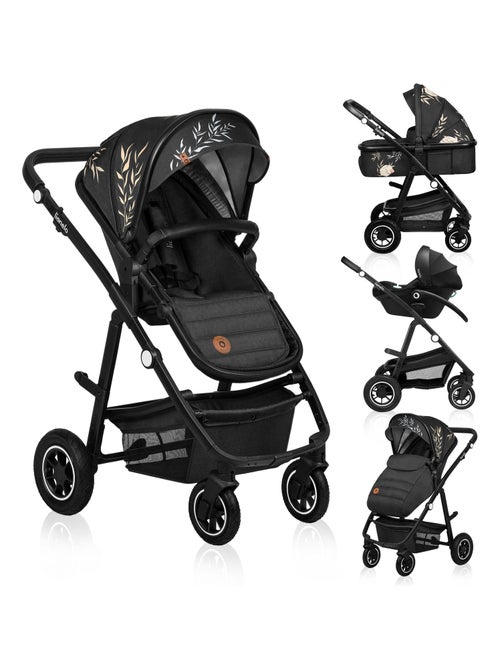 Poussette bébé 3en1 Lionelo Amber - Jusqu'à 22Kg - Nacelle, Cosy,Siège auto, Accessoires - iSize - Kiabi