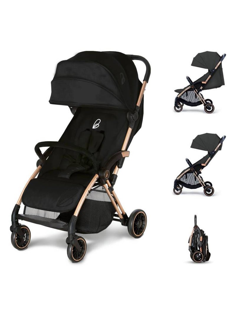 Poussette bébé confort, pliante - Plis Plas Noir - Kiabi