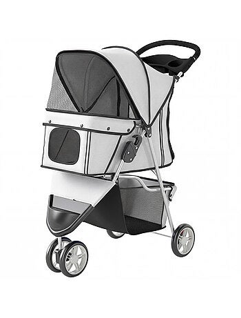 Poussette buggy chien chat pliable