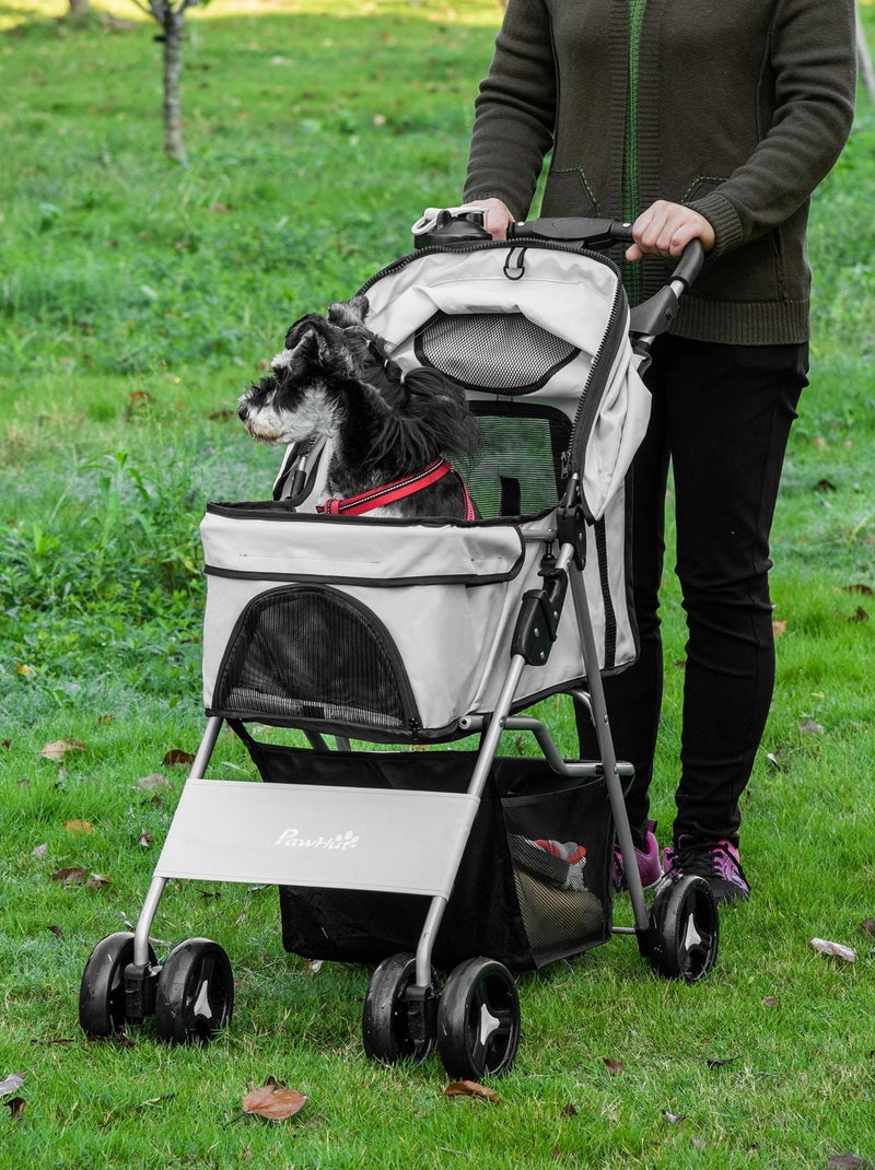 Poussette buggy pliable pour chien Gris - Kiabi