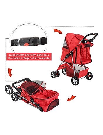 Poussette buggy pliable pour chien